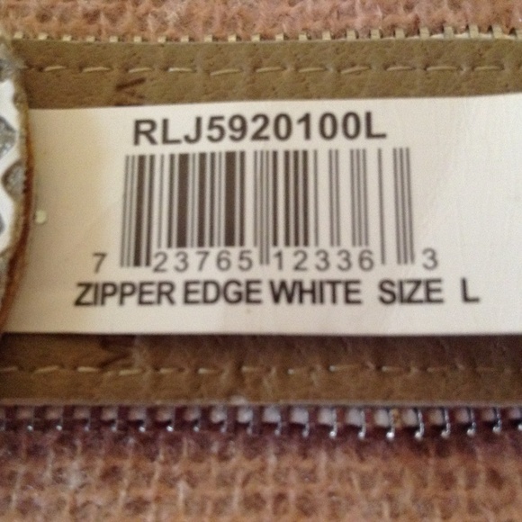 Relic Womens Glitter Zipper Edge Belt, Size L - Picture 5 of 8